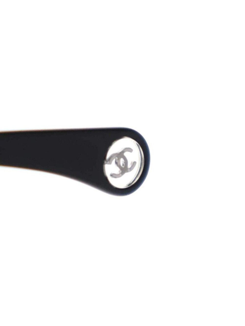 Chanel Pearl Code Butterfly Frame Sunglasses Black 59 Eyewear - Picture 9 of 10